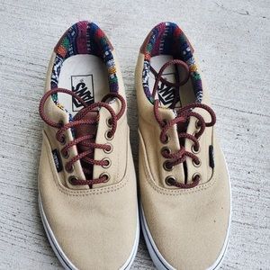 Vans brown and tan shoes